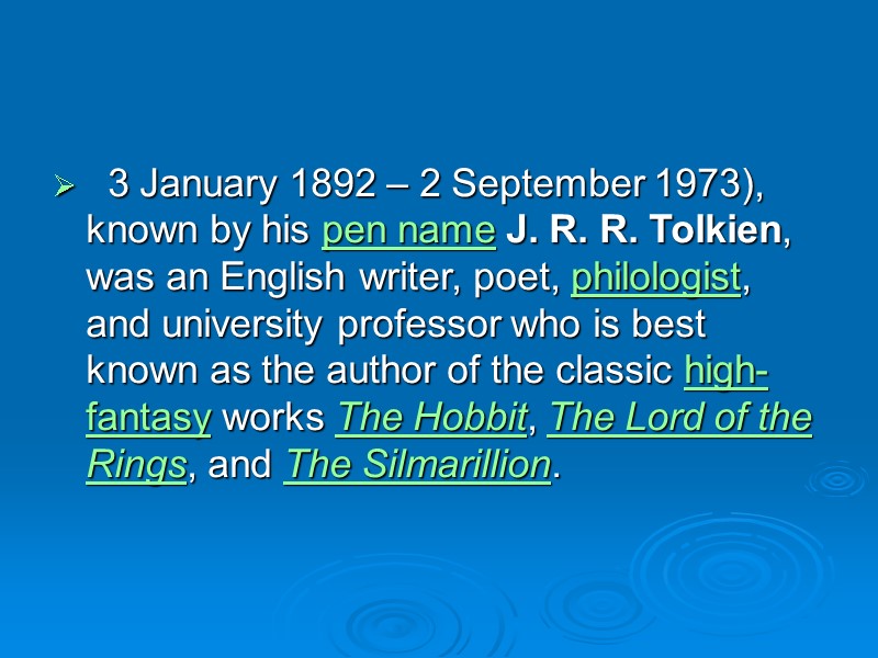 3 January 1892 – 2 September 1973), known by his pen name J. R.